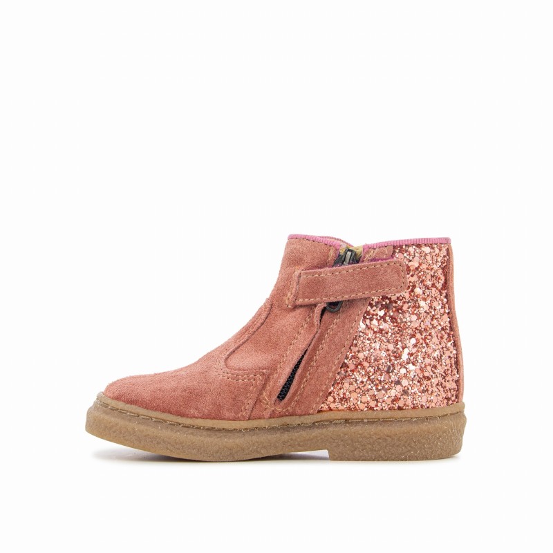 Bottines vieux rose hotsell